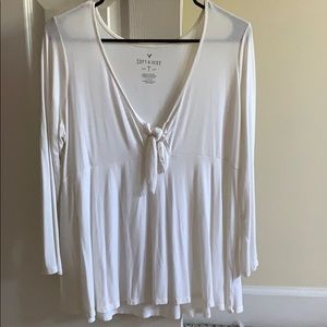 American Eagle Tie Front Top- Soft and Sexy